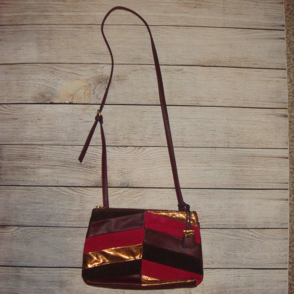 Sammy Multi Color Vegan Patchwork Cross Body Bag